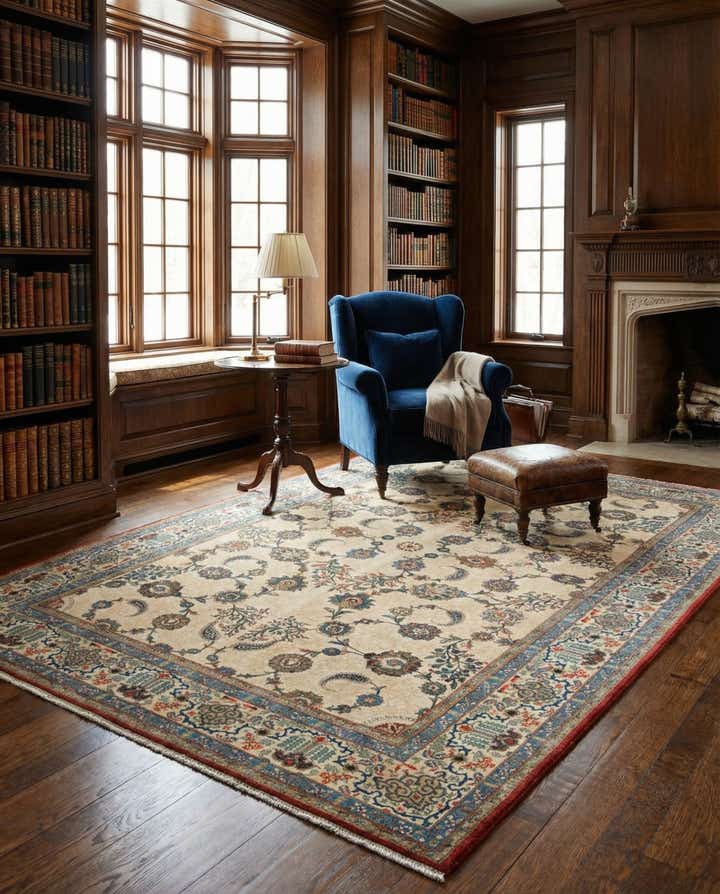 7' x 9' 11 Ghom Rug