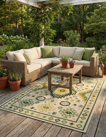 6' x 9' Easy-Clean Baja Indoor / Outdoor Rug