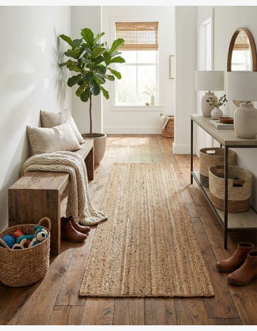 Natural Handmade Braided Jute Runner Rug