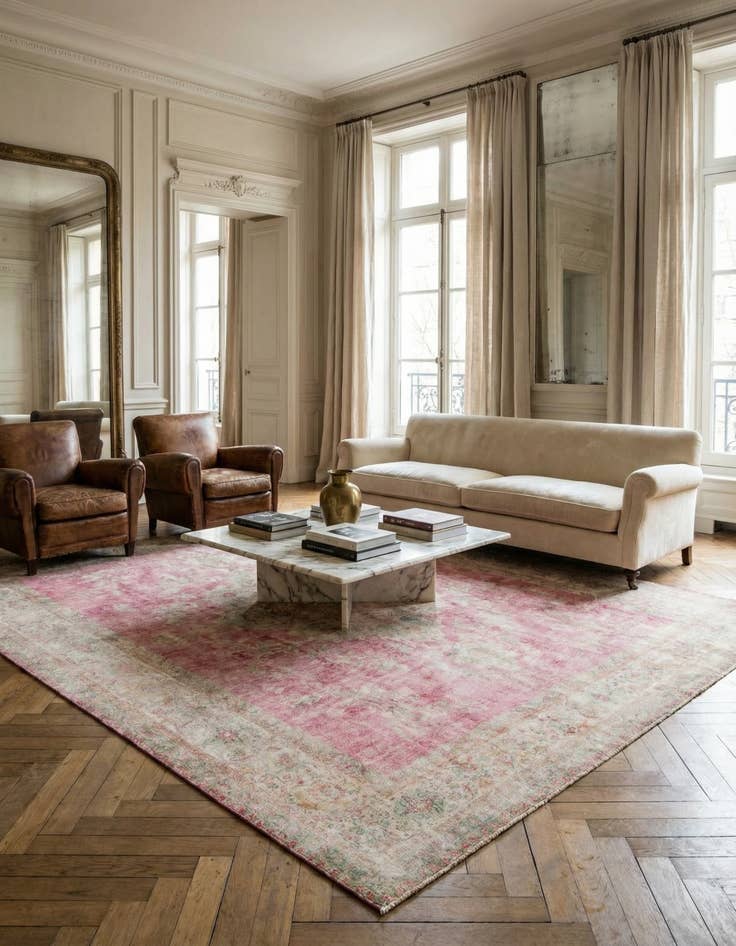 Detail image of 9' 8 x 12' 8  Hand Knotted Ultra Vintage Persian Wool Rug