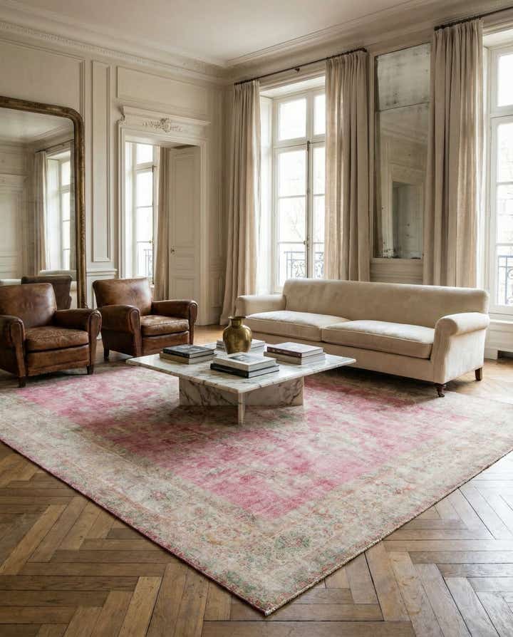 9' 8 x 12' 8 Hand Knotted Ultra Vintage Persian Wool Rug