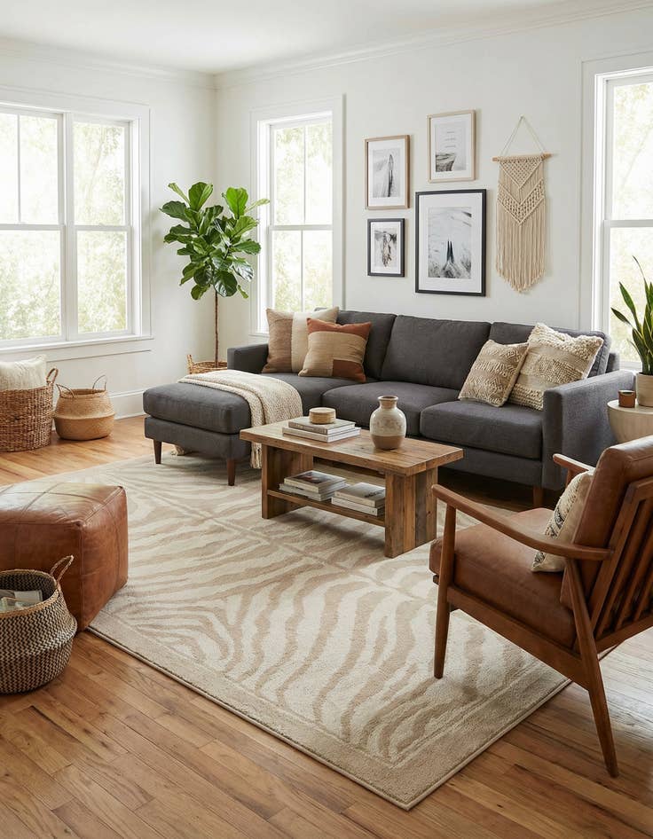 Detail image of 6' x 9' Safari Rug