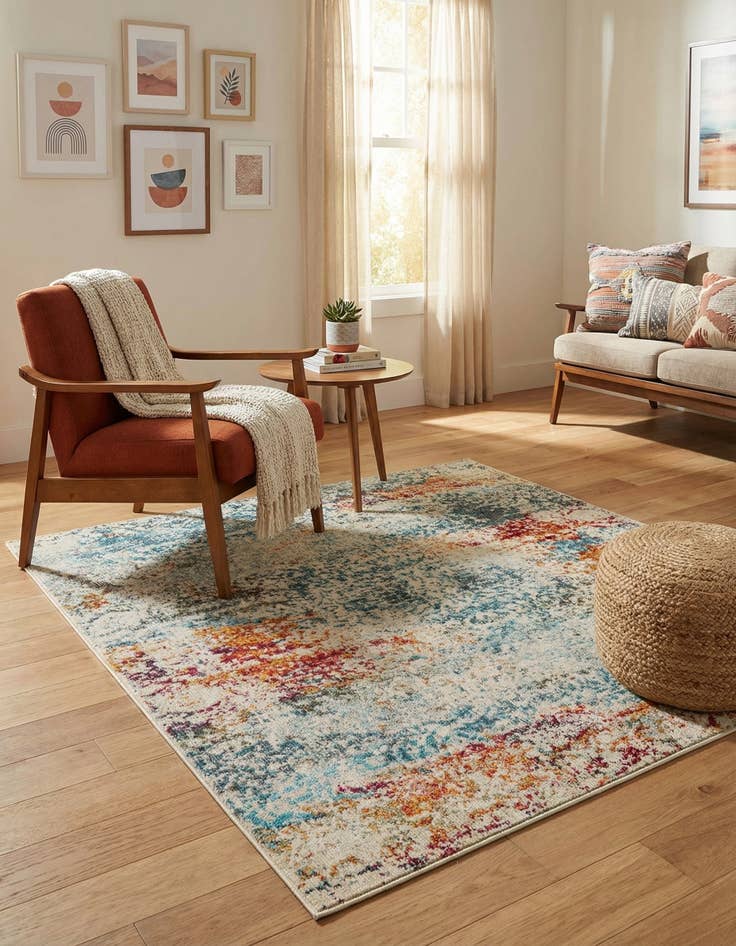 Detail image of 4' x 4' Havana Square Rug