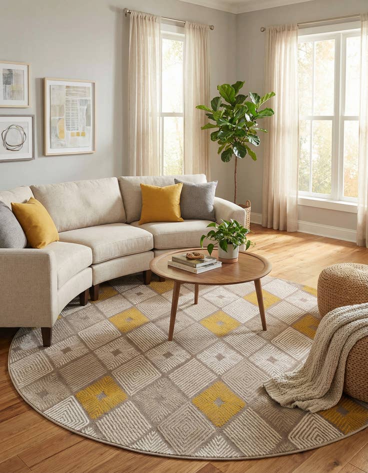 Detail image of  7' 10 x 7' 10 Laguna Round Rug