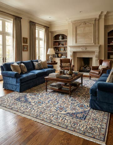 6' 4 x 9' 11 Nain Wool Rug