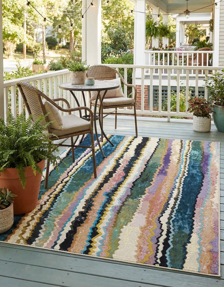 4' x 6' Easy-Clean Modern Indoor / Outdoor...