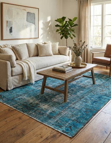 4' 2 x 6' Hand Knotted Ultra Vintage Persian Wool Rug
