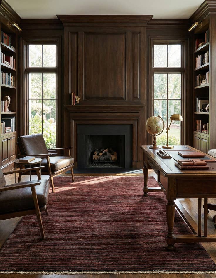 Detail image of 4' 1 x 6' 1 Juma Wool Rug