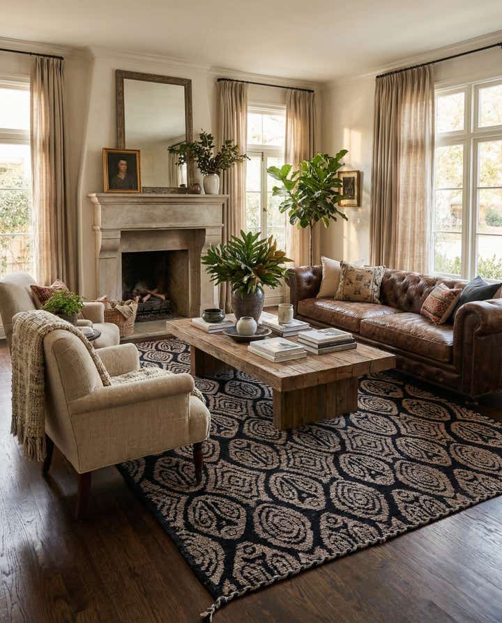 6' 5 x 9' 4 Hand Knotted Darya Wool Rug