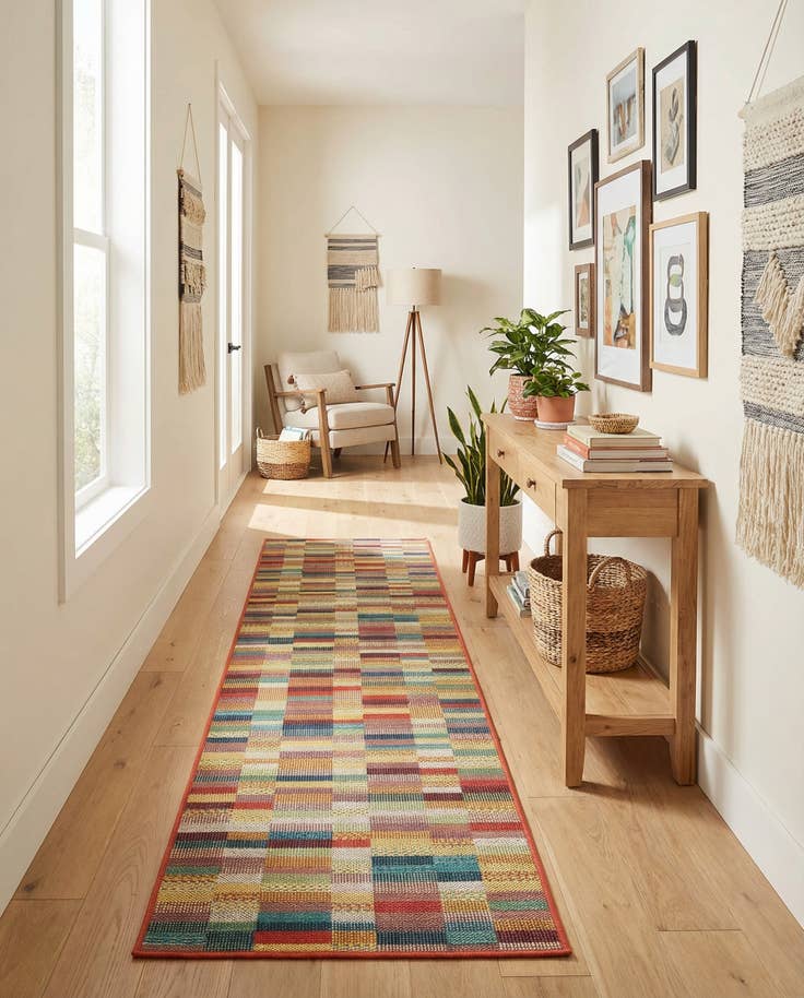 Detail image of 2' 7 x 10' Easy-Clean Baja Indoor / Outdoor Runner Rug