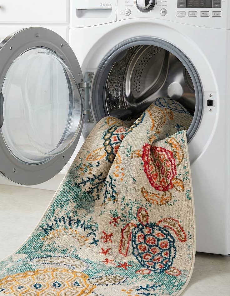 Detail image of  2' x 6' 1  Washable Amalfi Runner Rug