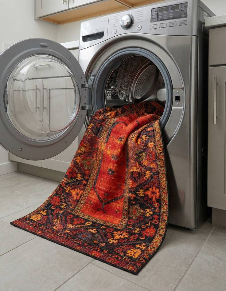 Detail image of  2' x 3'  Washable Tribal Indoor / Outdoor Rug