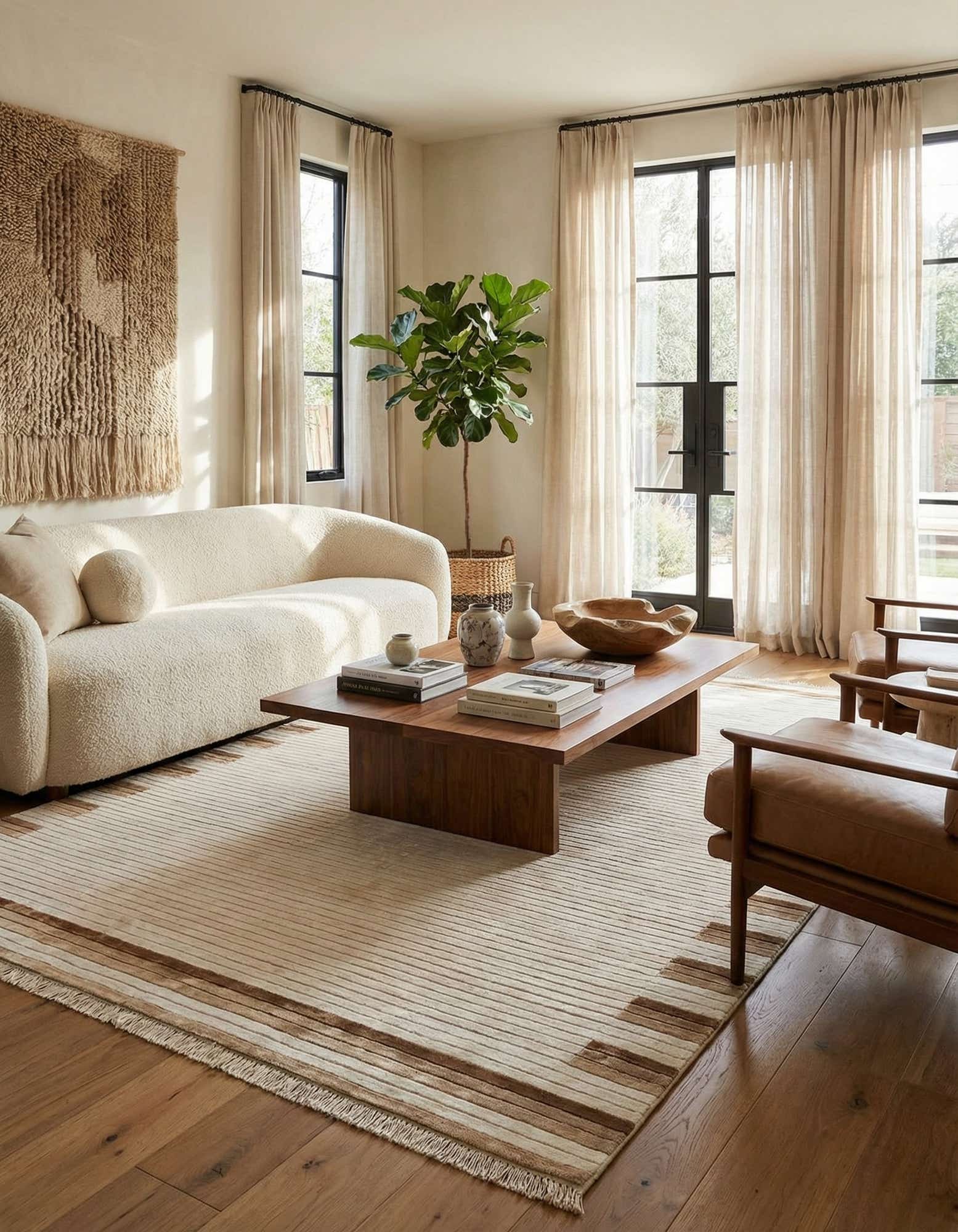 6' 5 x 9' 8 Hand Knotted Darya Wool Rug