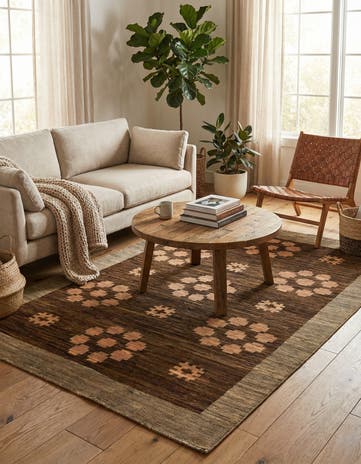 4' 8 x 6' 6 Hand Knotted Modern Ziegler Oriental Rug