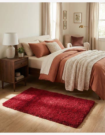 2' 8 x 5' Solid Shag Rug