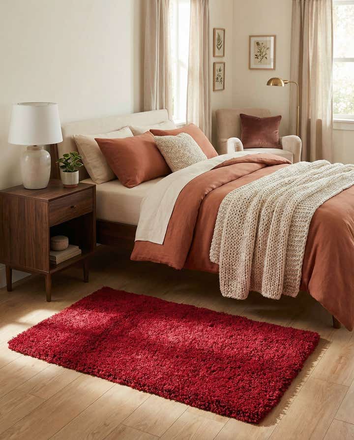 2' 8 x 5' Solid Shag Rug