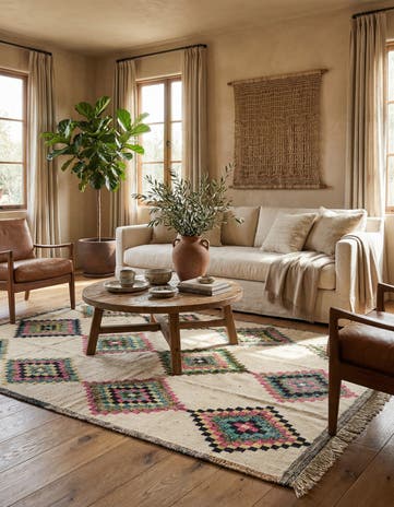 8' 8 x 12' 4 Hand Knotted Moroccan Wool Rug