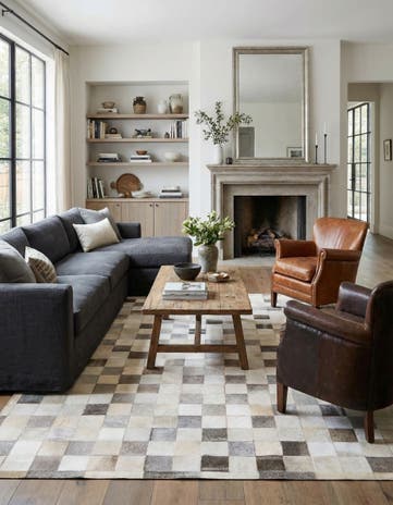 5' 8 x 7' 10 Cowhide Rug