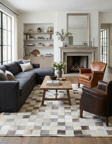 5' 8 x 7' 10 Cowhide Rug