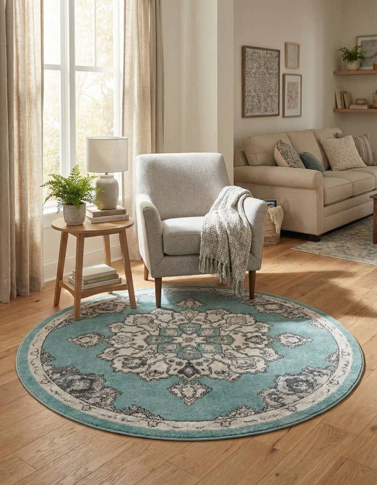 Detail image of  5' x 5' Parker Round Rug