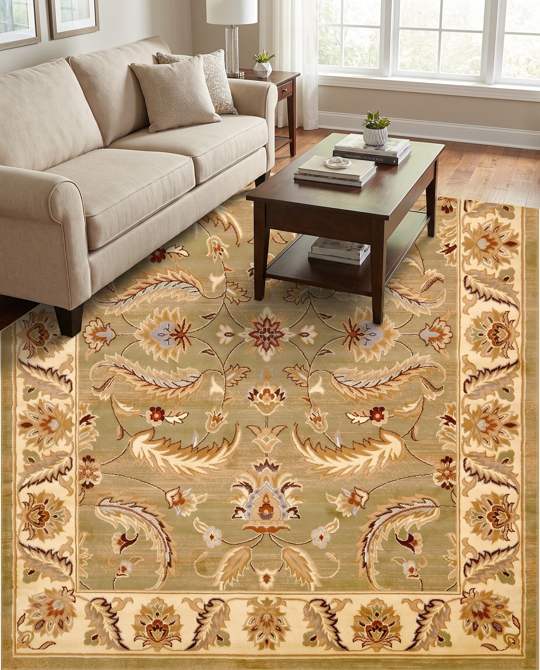 Green Classic Agra Rug