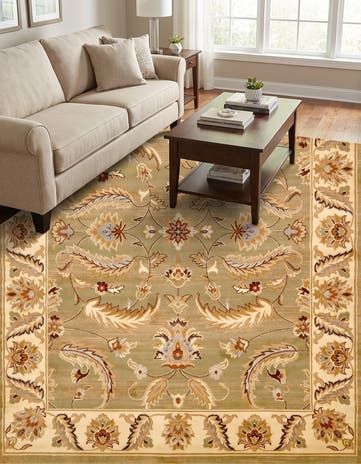 Green Classic Agra Rug
