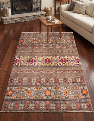 4' 1 x 6' 1 Hand Knotted Kazak Rug