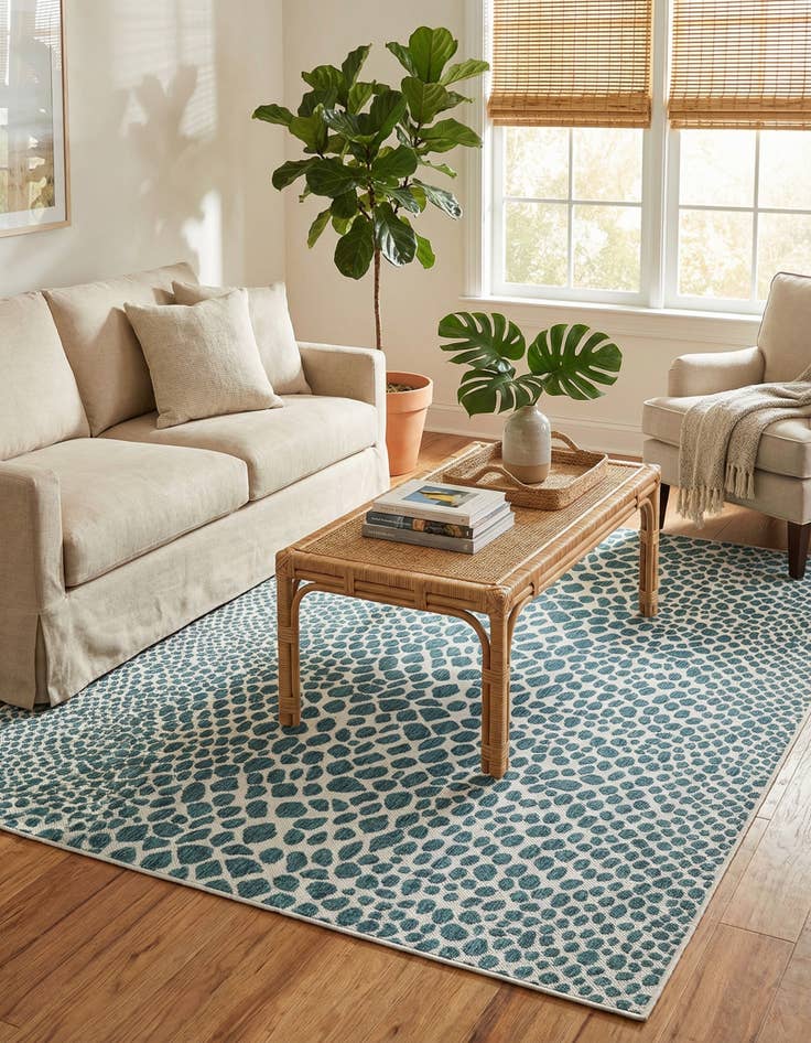 Detail image of 6' x 9' Easy-Clean Jill Zarin Cape Town Indoor / Outdoor Rug