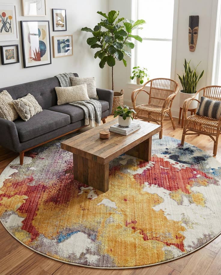 Detail image of 8' x 8' Downtown West Village Round Rug