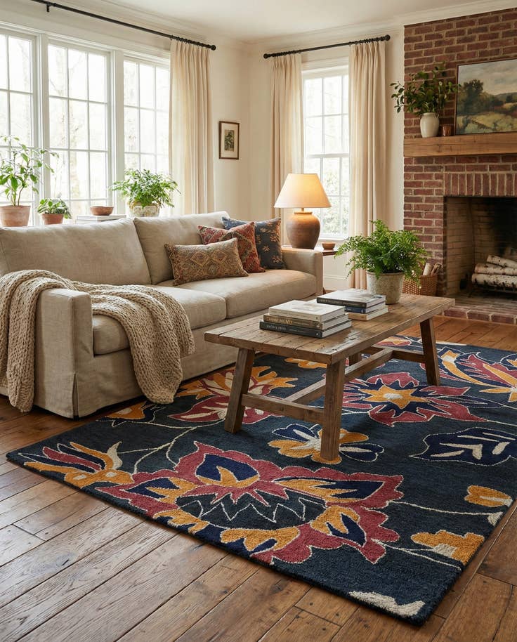 Detail image of 5' 1 x 8' Luna Rug