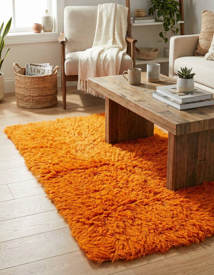 Detail image of 2' 3 x 4' 8  Hand Knotted Moroccan Wool Runner Rug