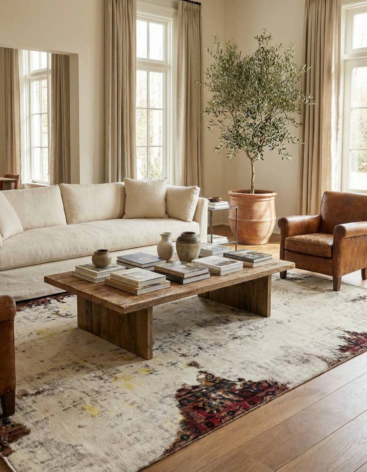 Detail image of 6' x 9' 3  Hand Knotted Ultra Vintage Persian Wool Rug