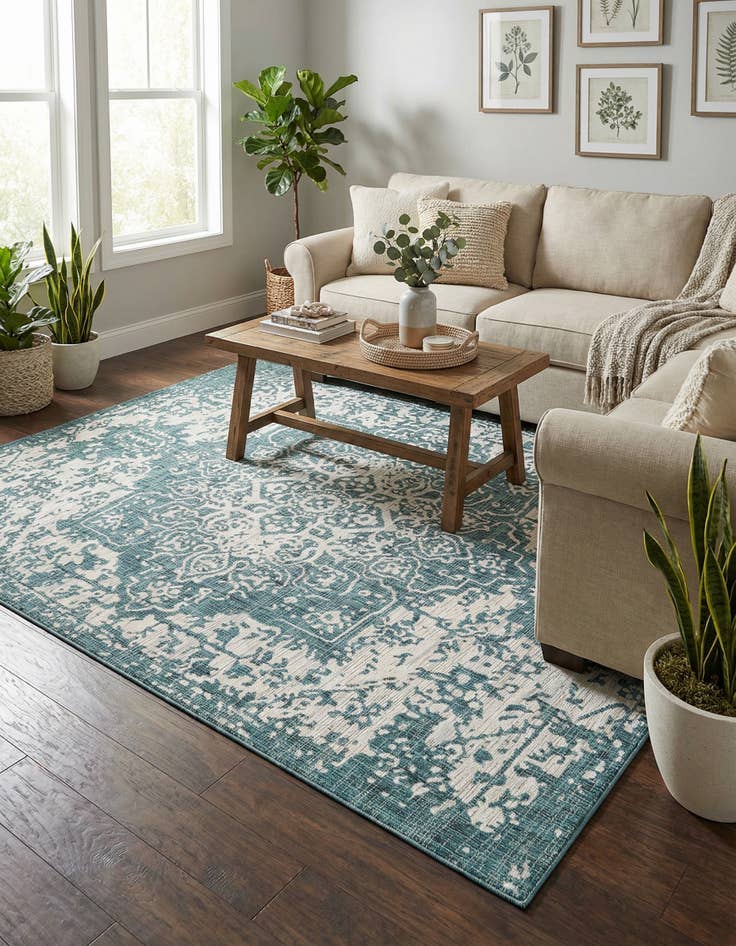 Detail image of 7' x 10' Easy-Clean Jill Zarin Dubai Indoor / Outdoor Rug
