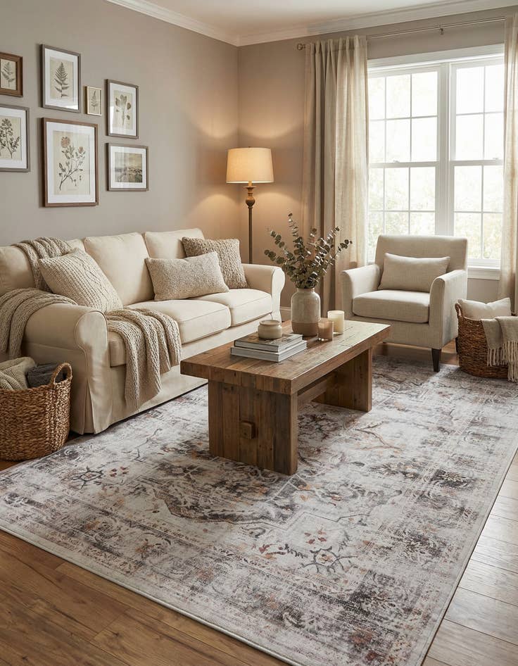 Detail image of  6' 2 x 9' Timeless Rug