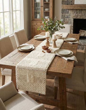 1' 2 x 8' 1 Hand Woven Lana New Zealand Wool Table Runner Rug