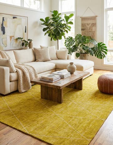 8' 11 x 11' 11 Hand Knotted Moroccan Wool Rug