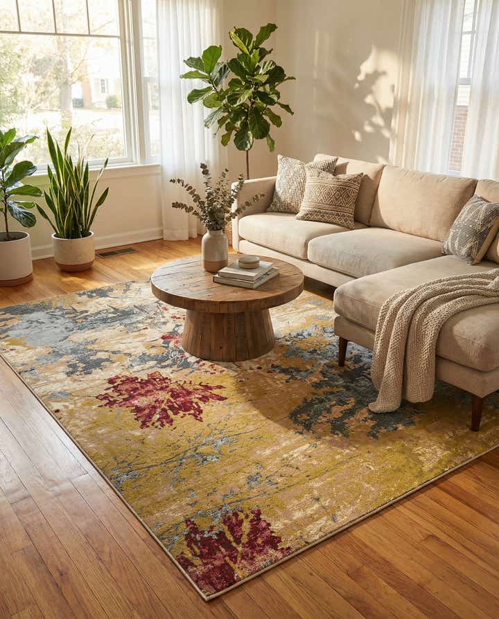 6' x 9' Easy-Clean Modern Indoor / Outdoor Rug