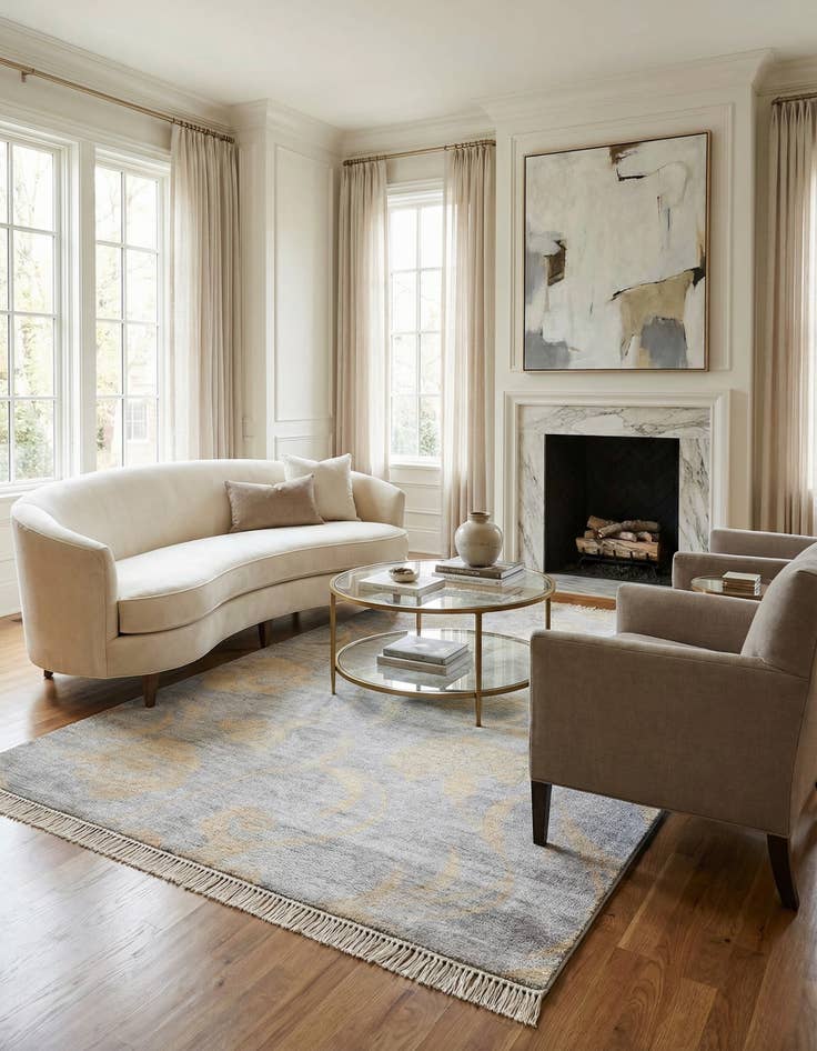 Detail image of 4' 3 x 6' 4 Darya Rug