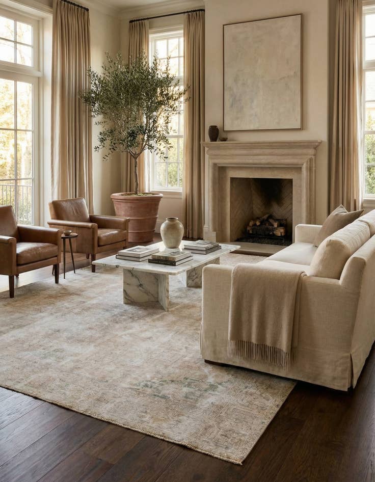 Detail image of 9' 8 x 12' 9  Hand Knotted Ultra Vintage Persian Wool Rug