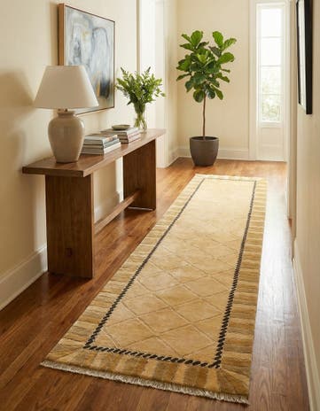 3' 5 x 13' 3 Hand Knotted Darya Wool Runner Rug