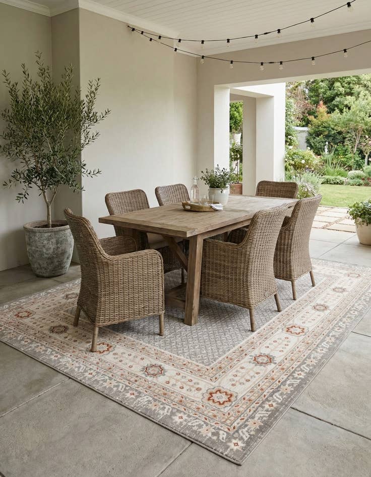 Detail image of  7' 10 x 7' 10 Charlotte Square Rug