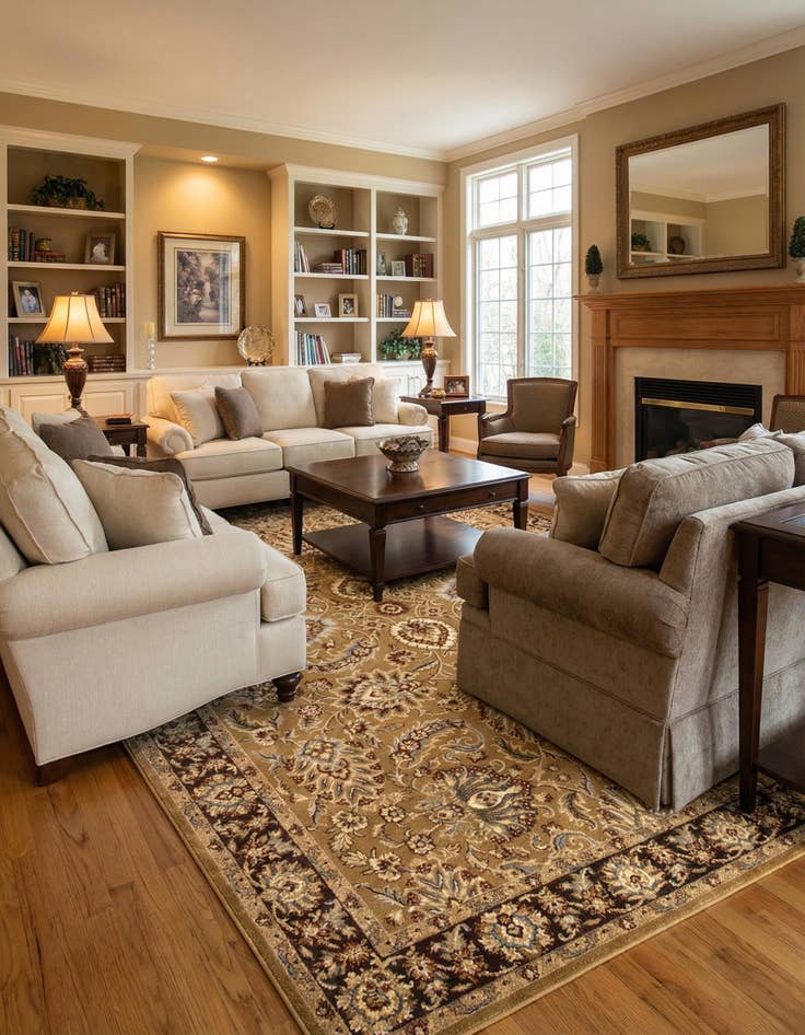 Detail image of 10' 6 x 16' 5 Classic Agra Rug