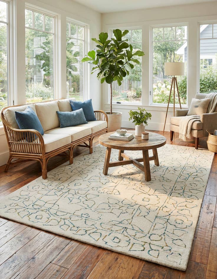 Detail image of 5' 1 x 8' Agra Rug