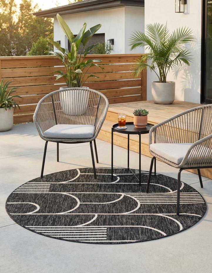 4' x 4' Easy-Clean Modern Indoor / Outdoor...