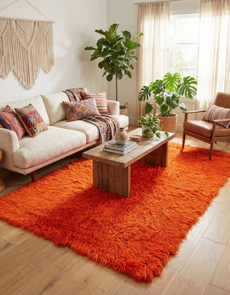 Detail image of 3' 10 x 6' 7  Hand Knotted Moroccan Wool Rug