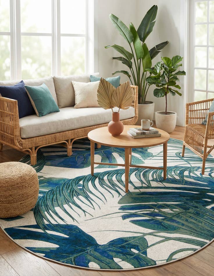 Detail image of 7' 10 x 10' Blossom Oval Rug