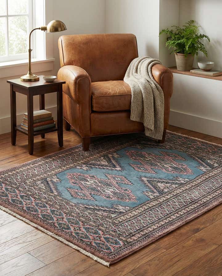 80cm x 120cm anudado a mano Bokhara Alfombra Oriental Lana