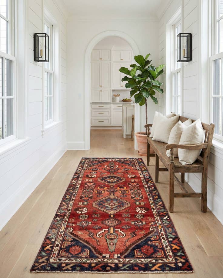 Detail image of 3' 2 x 6' 8 Hamedan Runner Rug