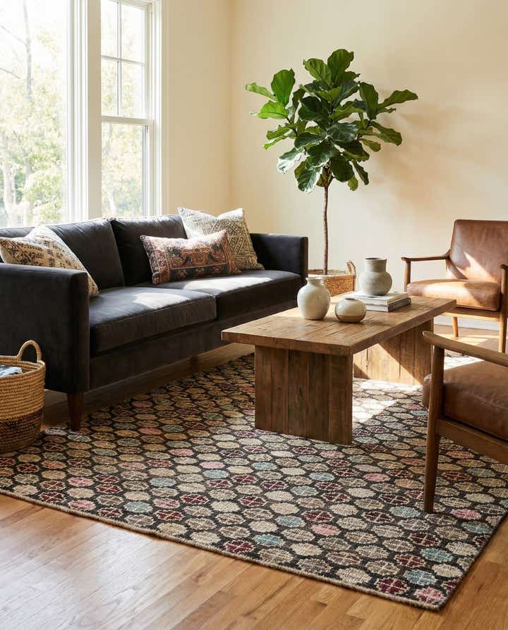 4' 10 x 7' 9 Hand Knotted Darya Wool Rug