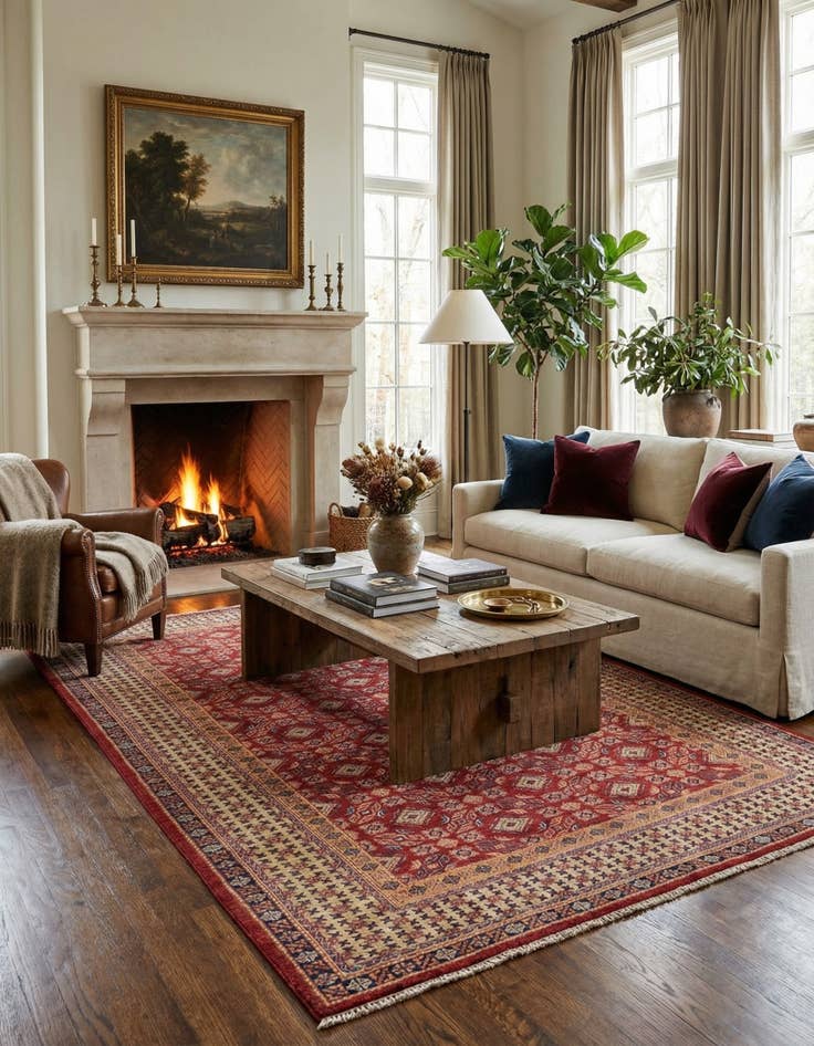 Detail image of 6' 8 x 9' 5  Hand Knotted Kazak Oriental Rug